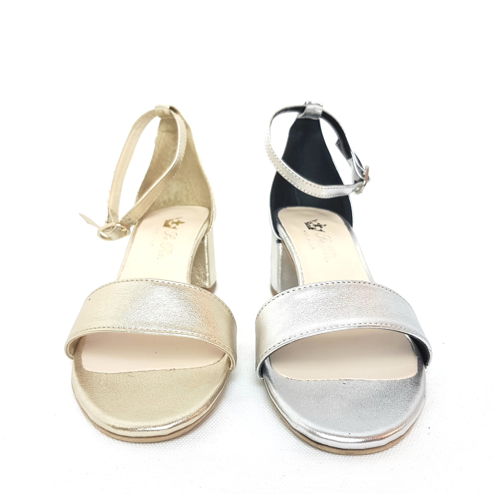 sandalo t. 40 laminato platino argento (1)