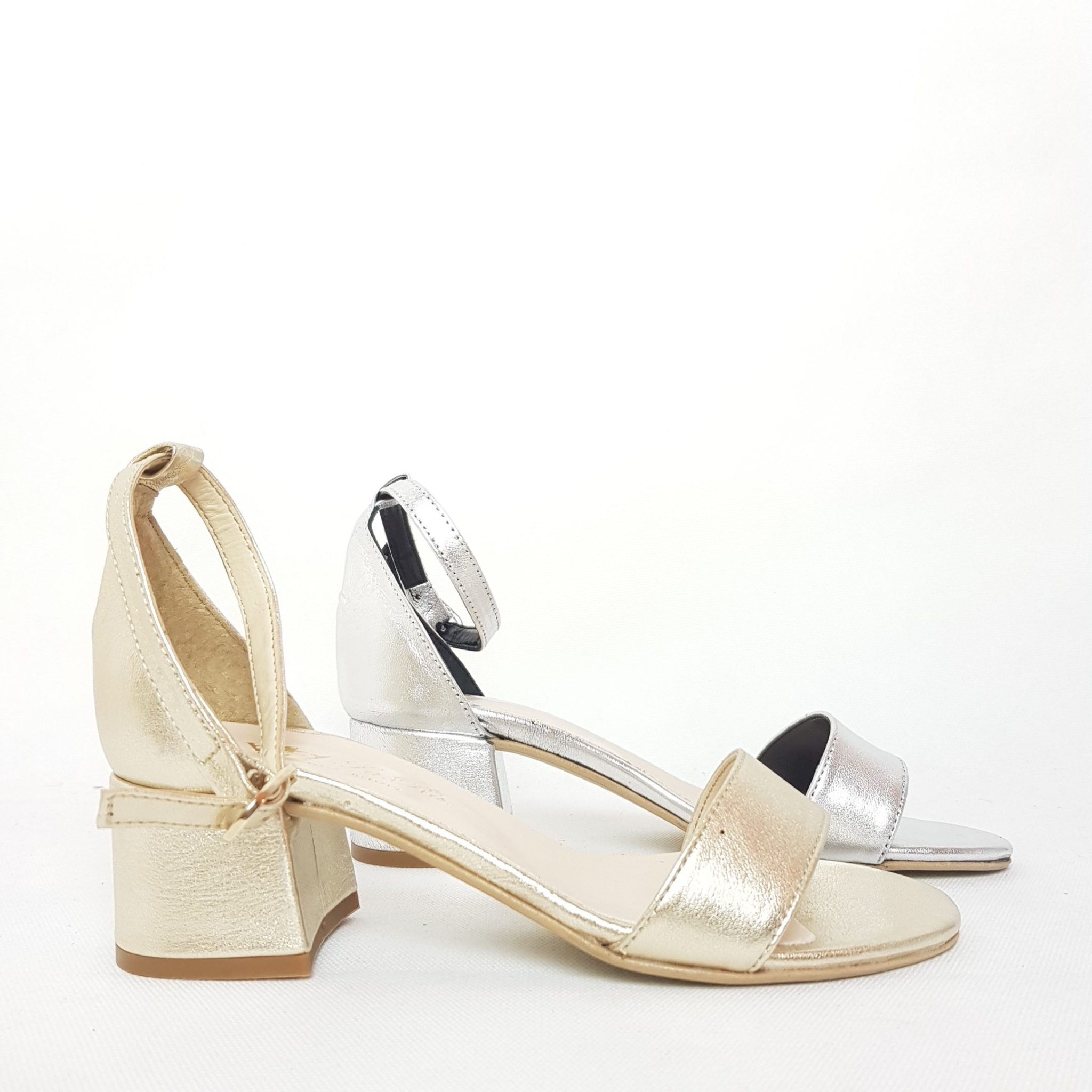 sandalo t. 40 laminato platino argento (9)