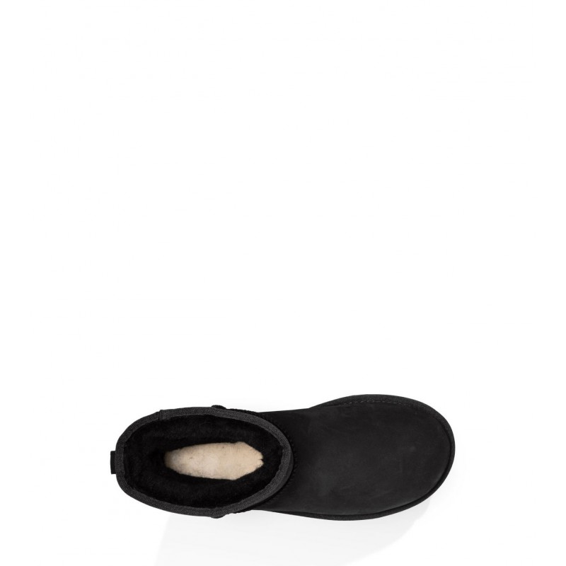 ugg mini leather black 4