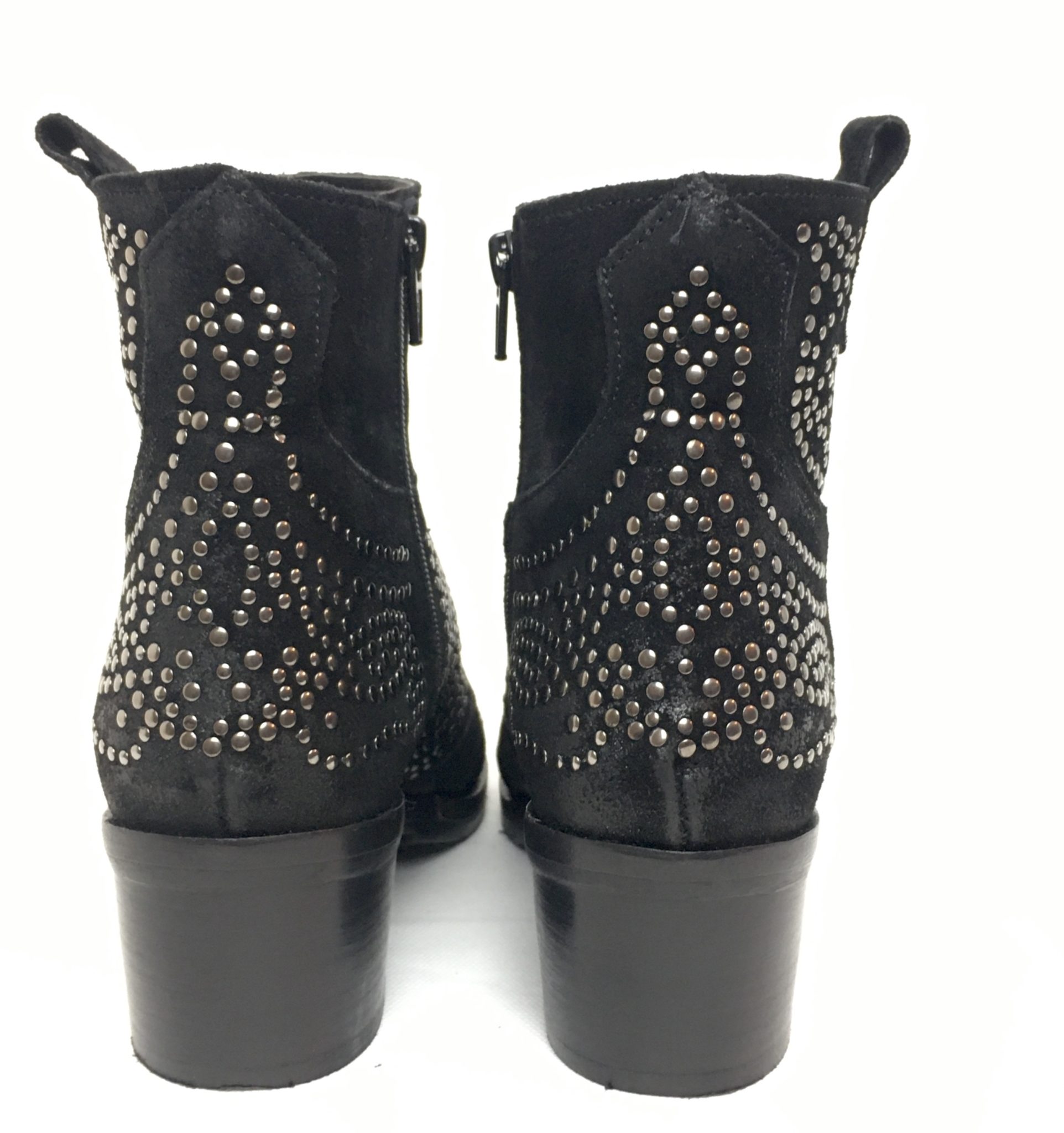 zero poesia texano corto mini borchie crosta nero (3)