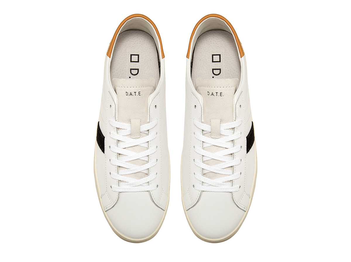 D.A.T.E. HILL LOW CALF WHITE-ORANGE 3