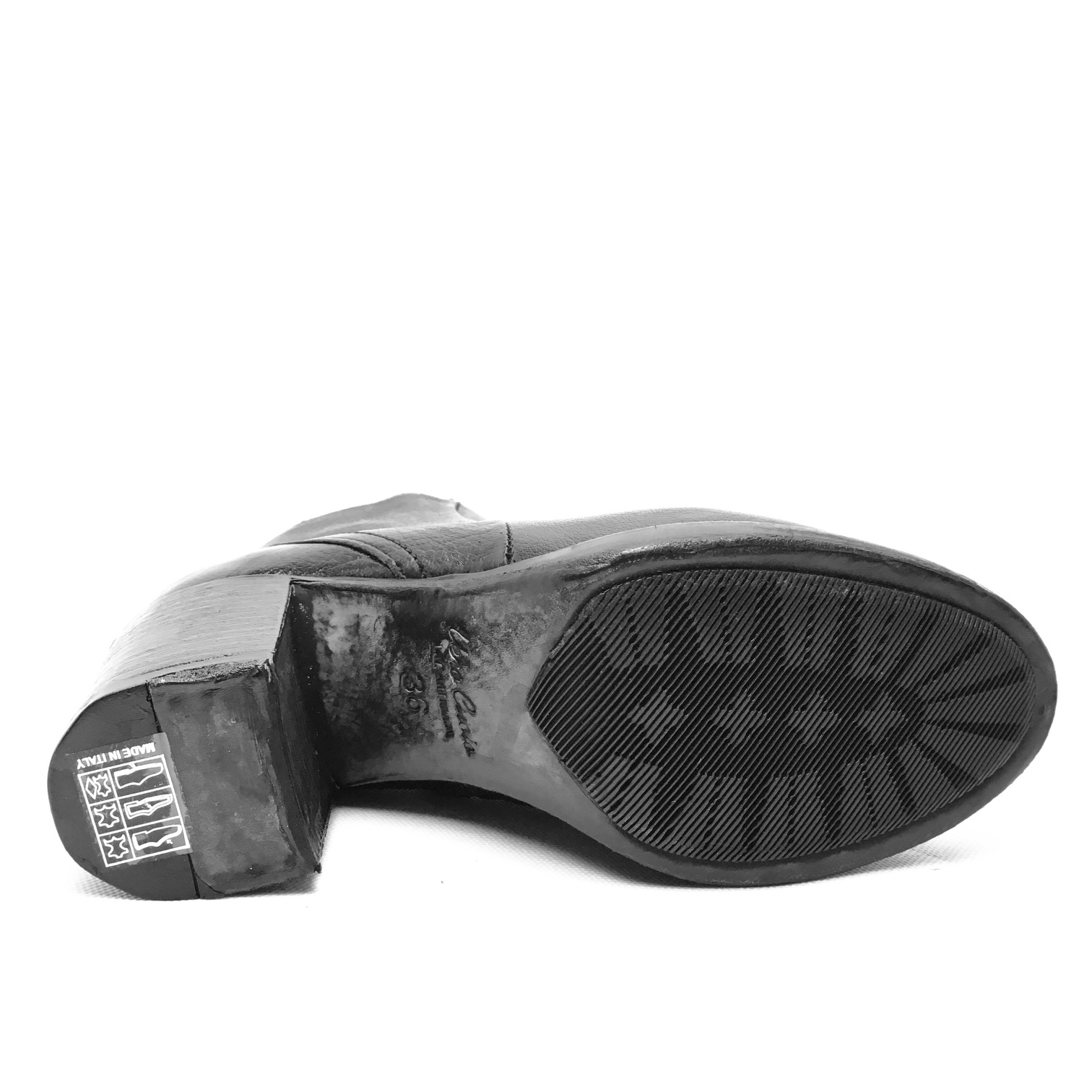 Hundred100 art. W909-12 tronchetto pelle nero (5)