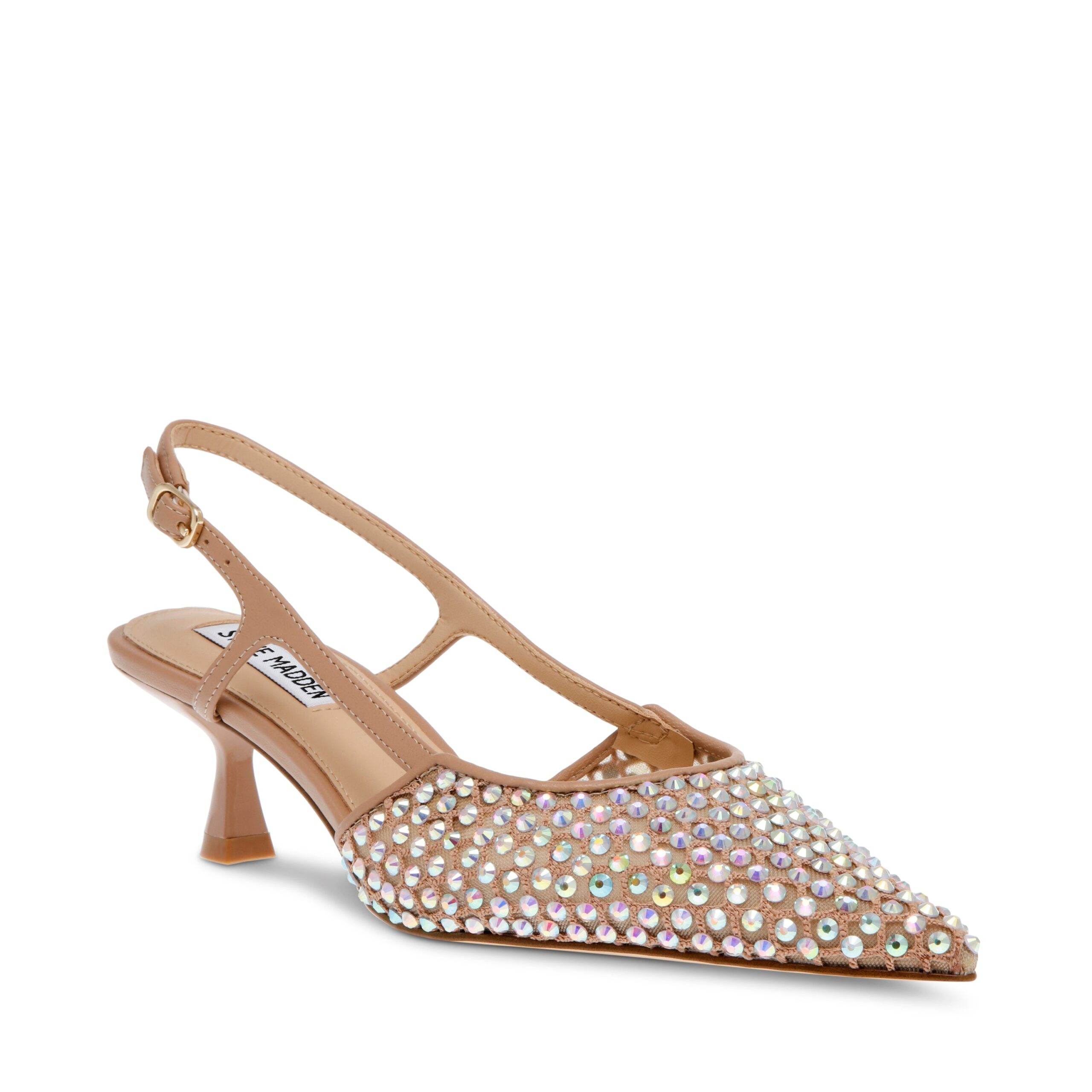 Steve Madden art. LEGACI slingback nude con strass riflessi multicolor (6)