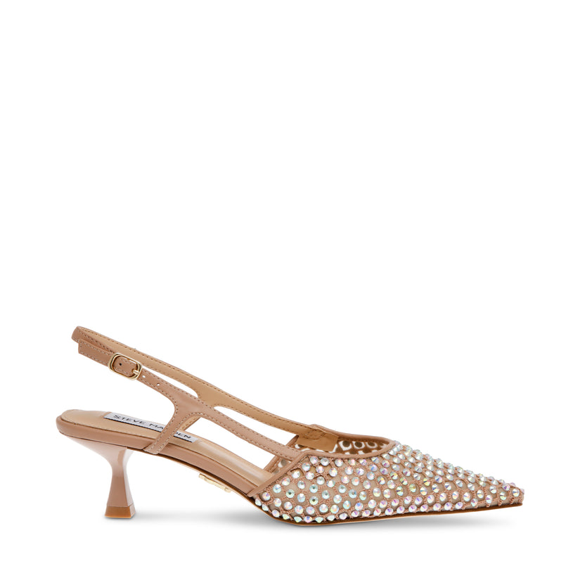 Steve Madden art. LEGACI slingback nude con strass riflessi multicolor (7)