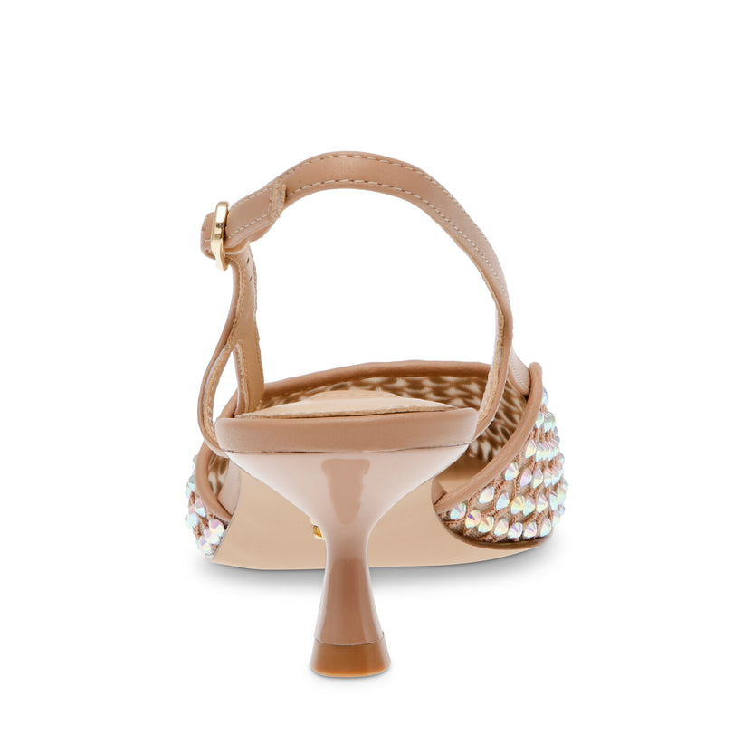 Steve Madden art. LEGACI slingback nude con strass riflessi multicolor (8)